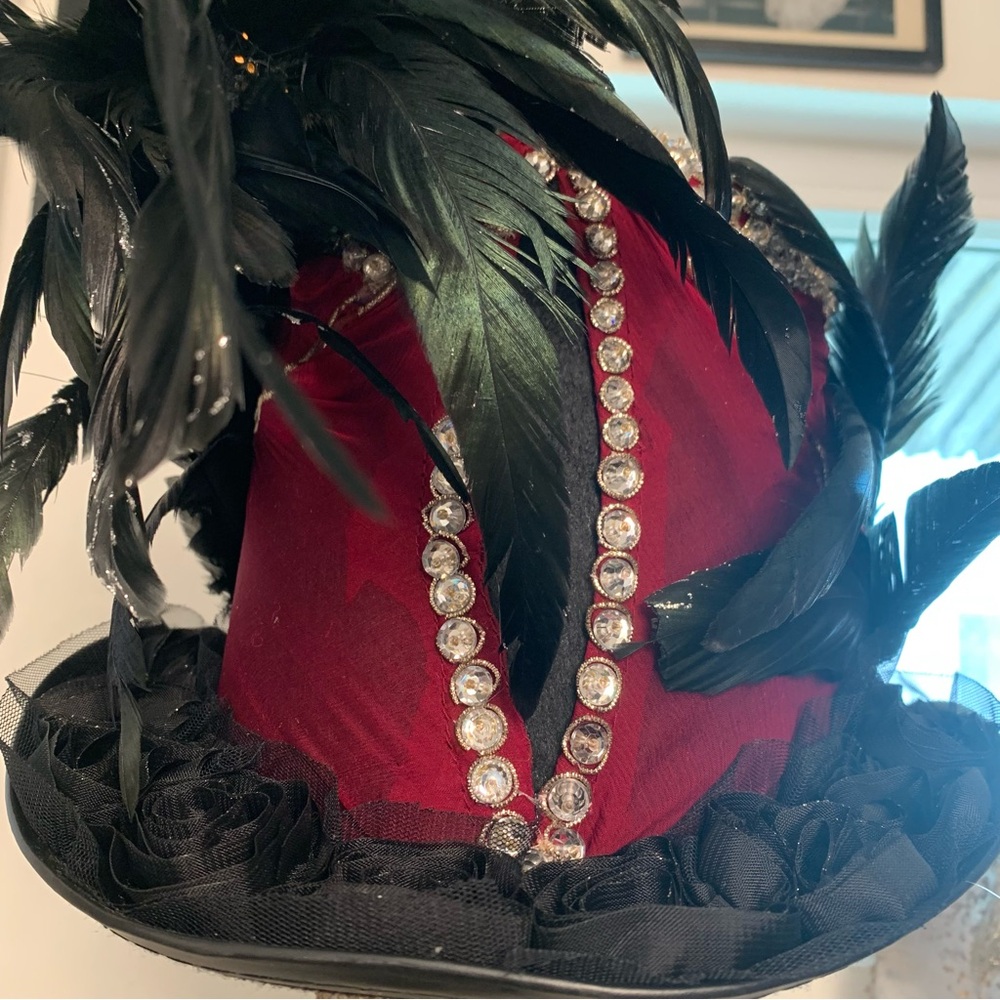 OOAK hat jeweled performance stage performer rock star musician singer festival - Picture 4 of 16